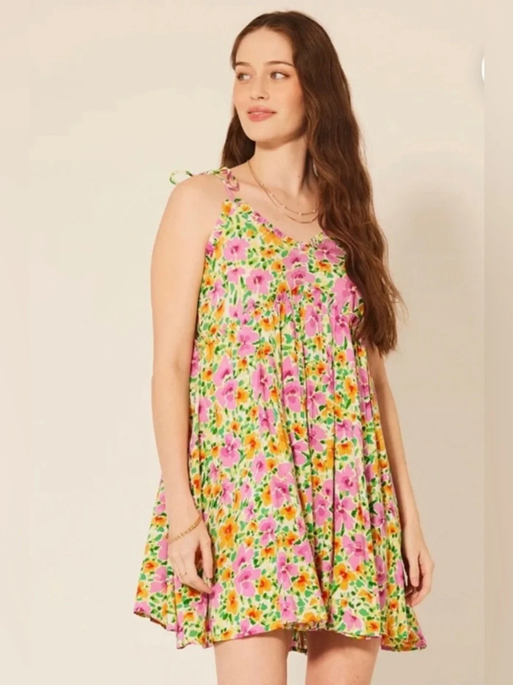 Patrons of Peace Mini Dress Sundress Floral size XS - Picture 1 of 7